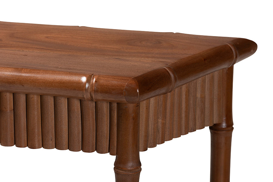 Bali & Pari Alessa Mahogany Wood Console Table