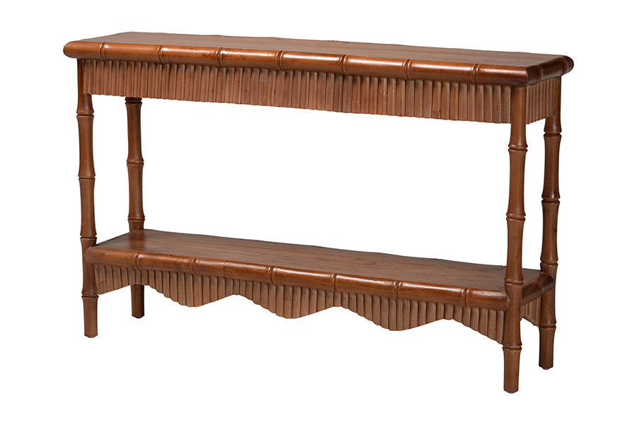 Bali & Pari Alessa Mahogany Wood Console Table