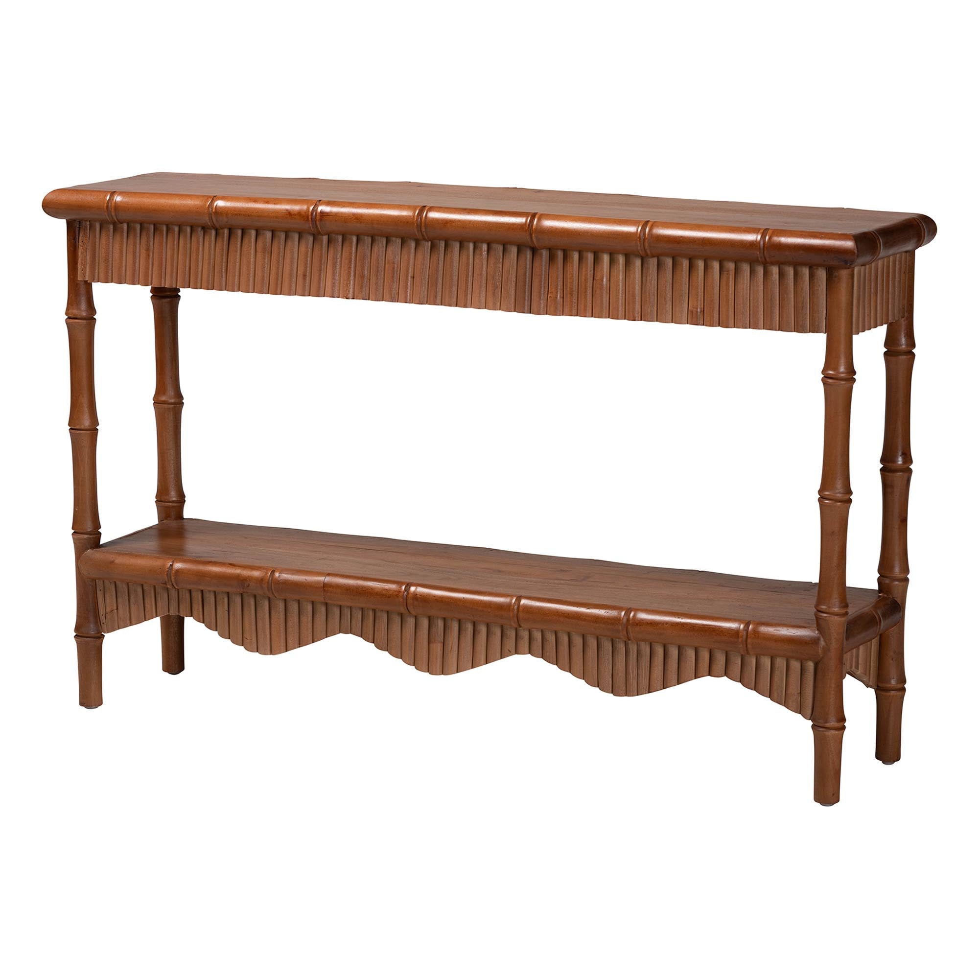 Bali & Pari Alessa Mahogany Wood Console Table