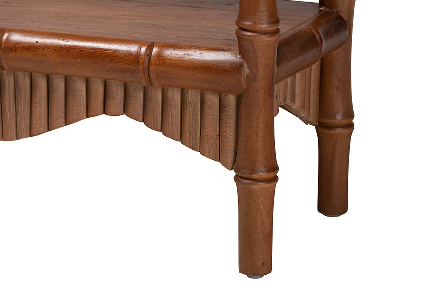Bali & Pari Alessa Mahogany Wood Console Table