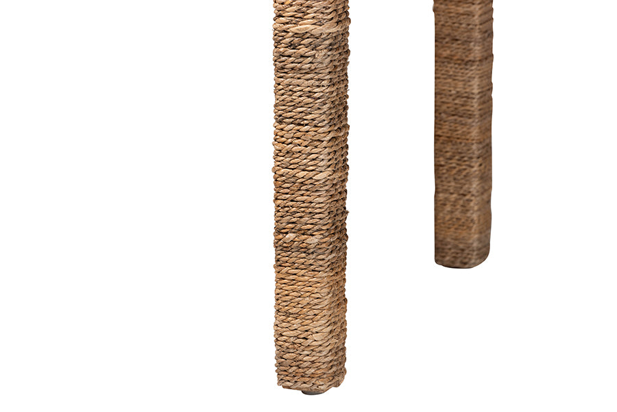 Bali & Pari Fiona Handwoven Seagrass Console Table