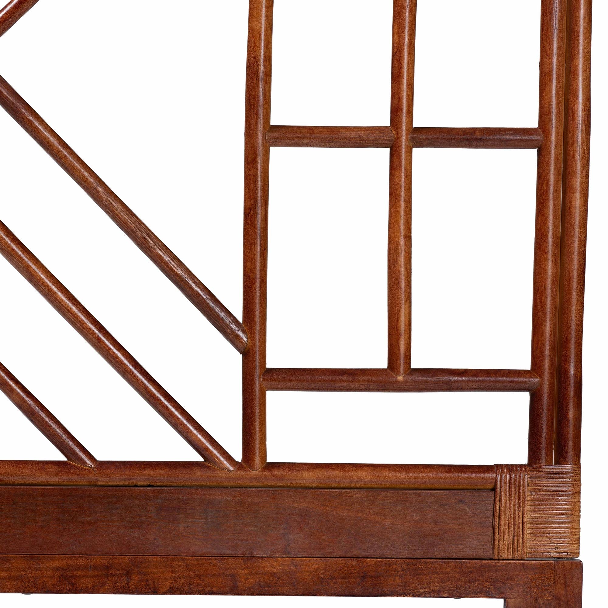 Bali & Pari Kachiri Marbled Tortoise Rattan Headboard