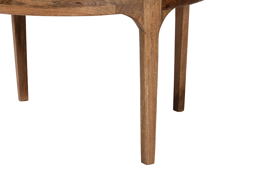 Prospero Round Travertine Coffee Table