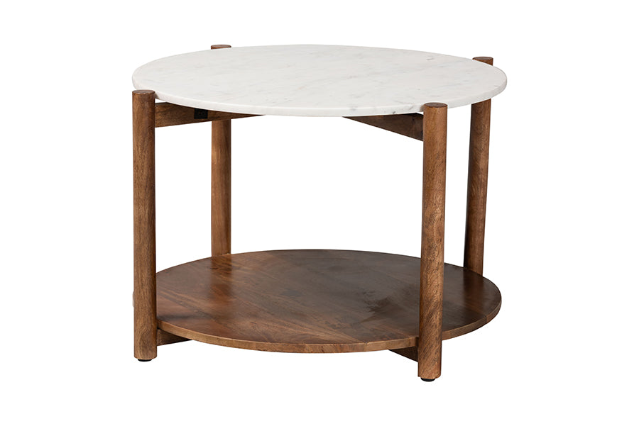 Quindalyn Round Marble Coffee Table