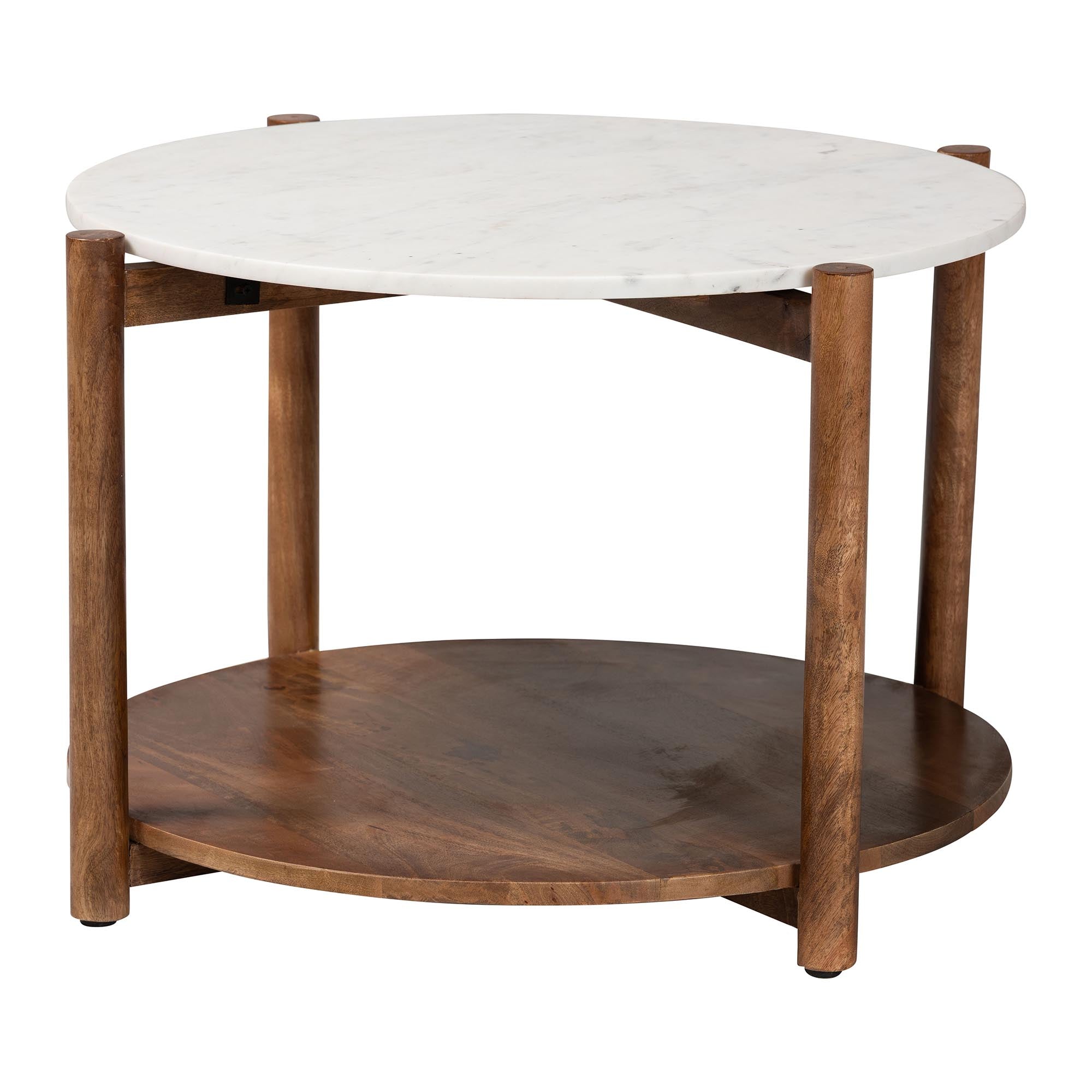 Quindalyn Round Marble Coffee Table