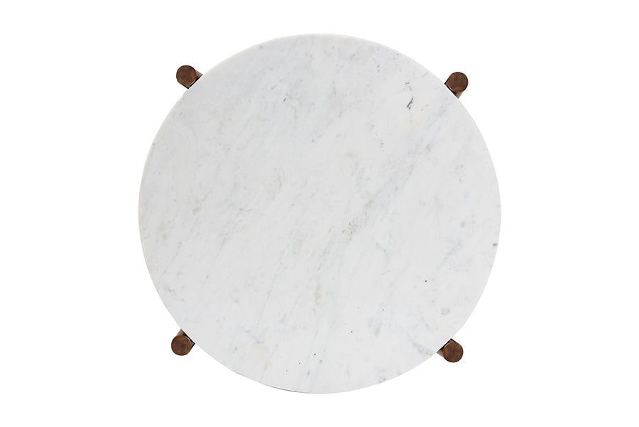 Quindalyn Round Marble Coffee Table