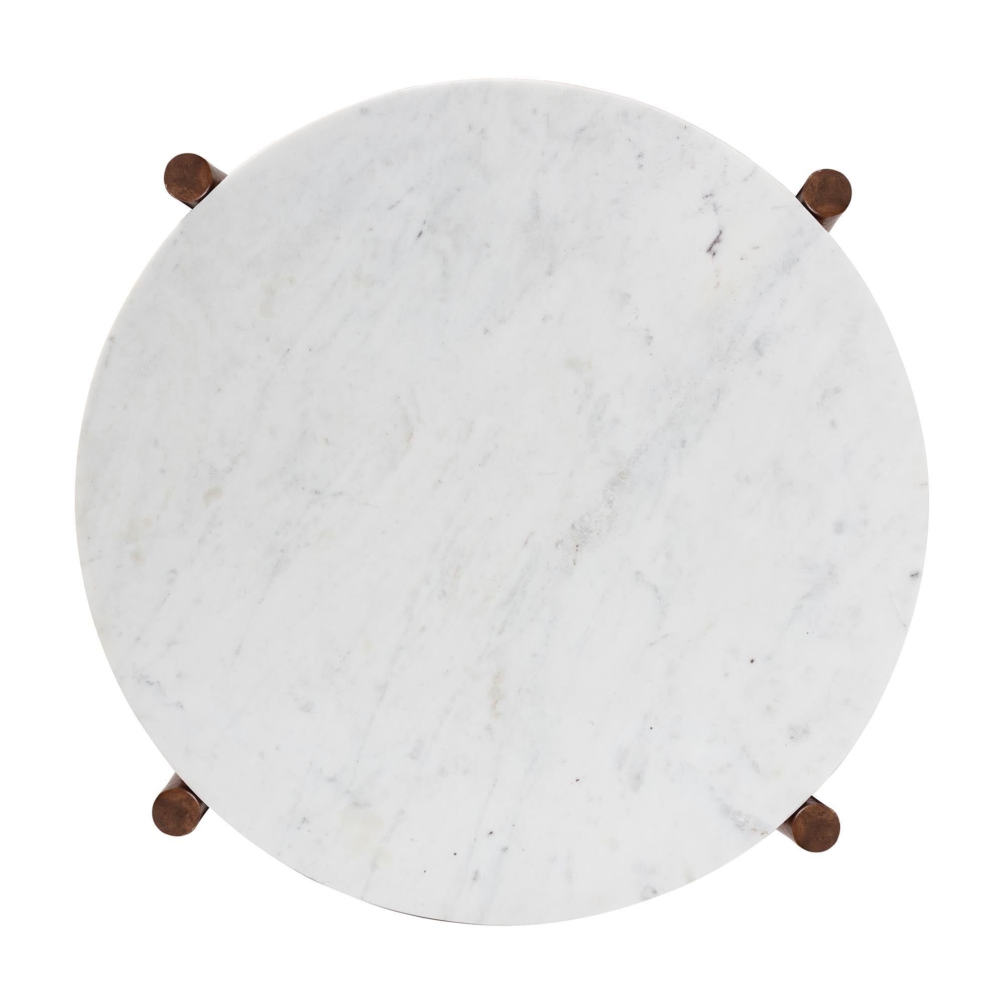 Quindalyn Round Marble Coffee Table