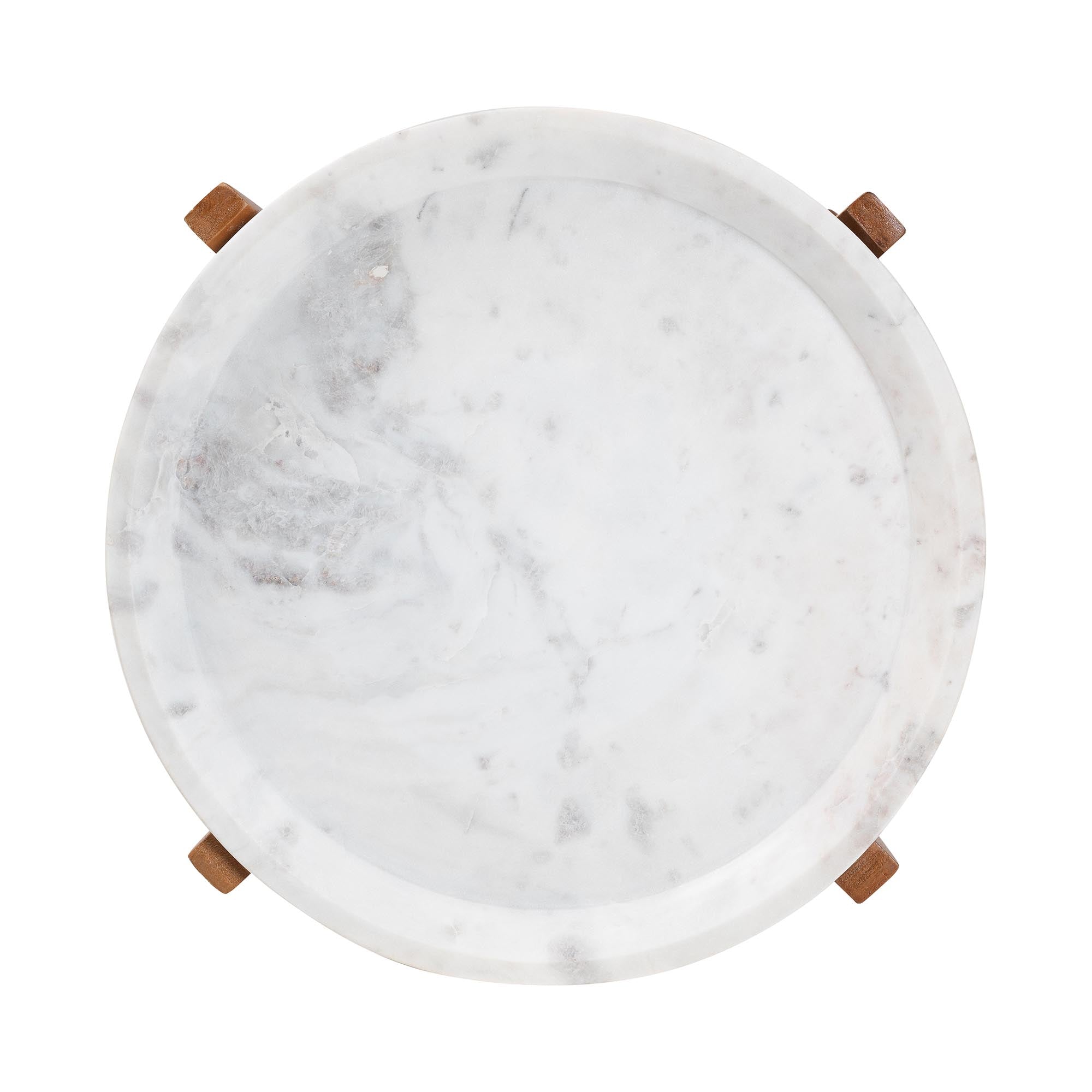 Phaedra Round Marble End Table