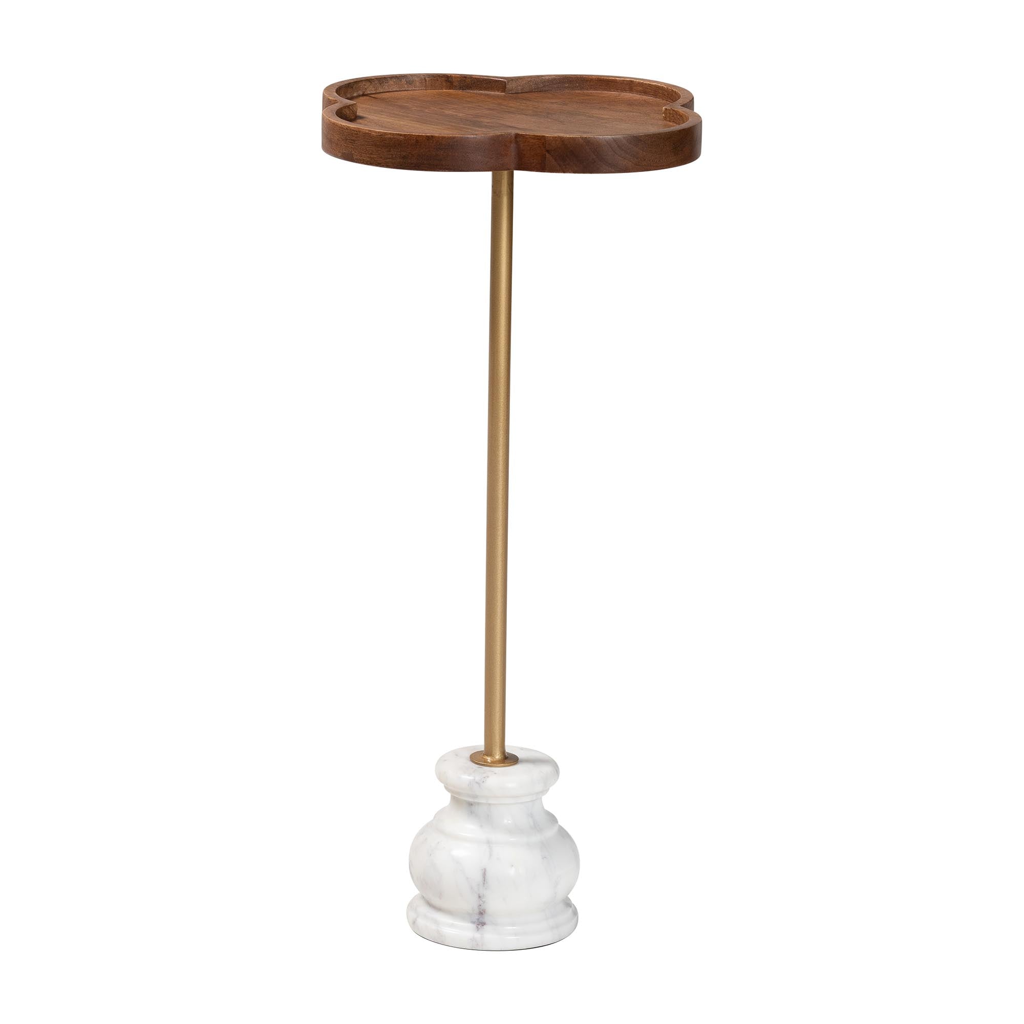 Gezana Drink Table with Marble Base