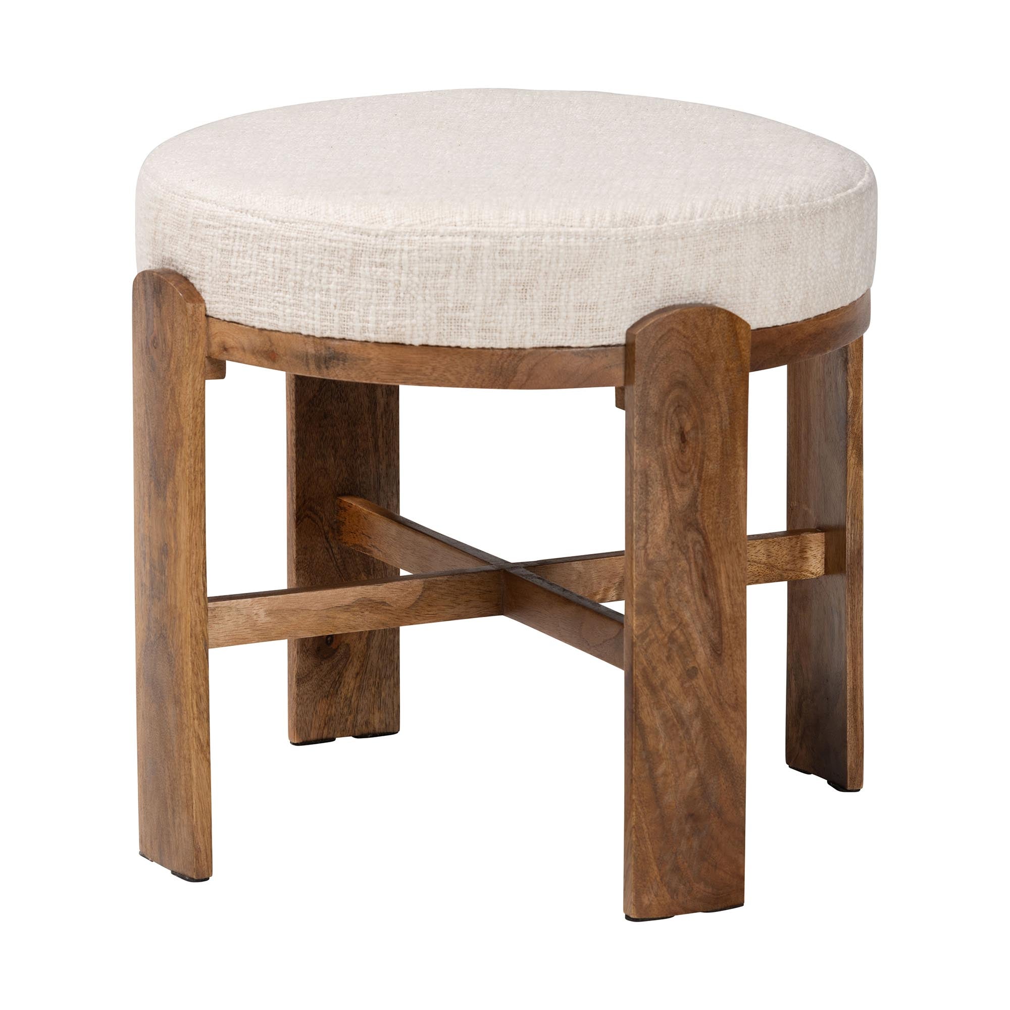 Whitfield Round Fabric Ottoman