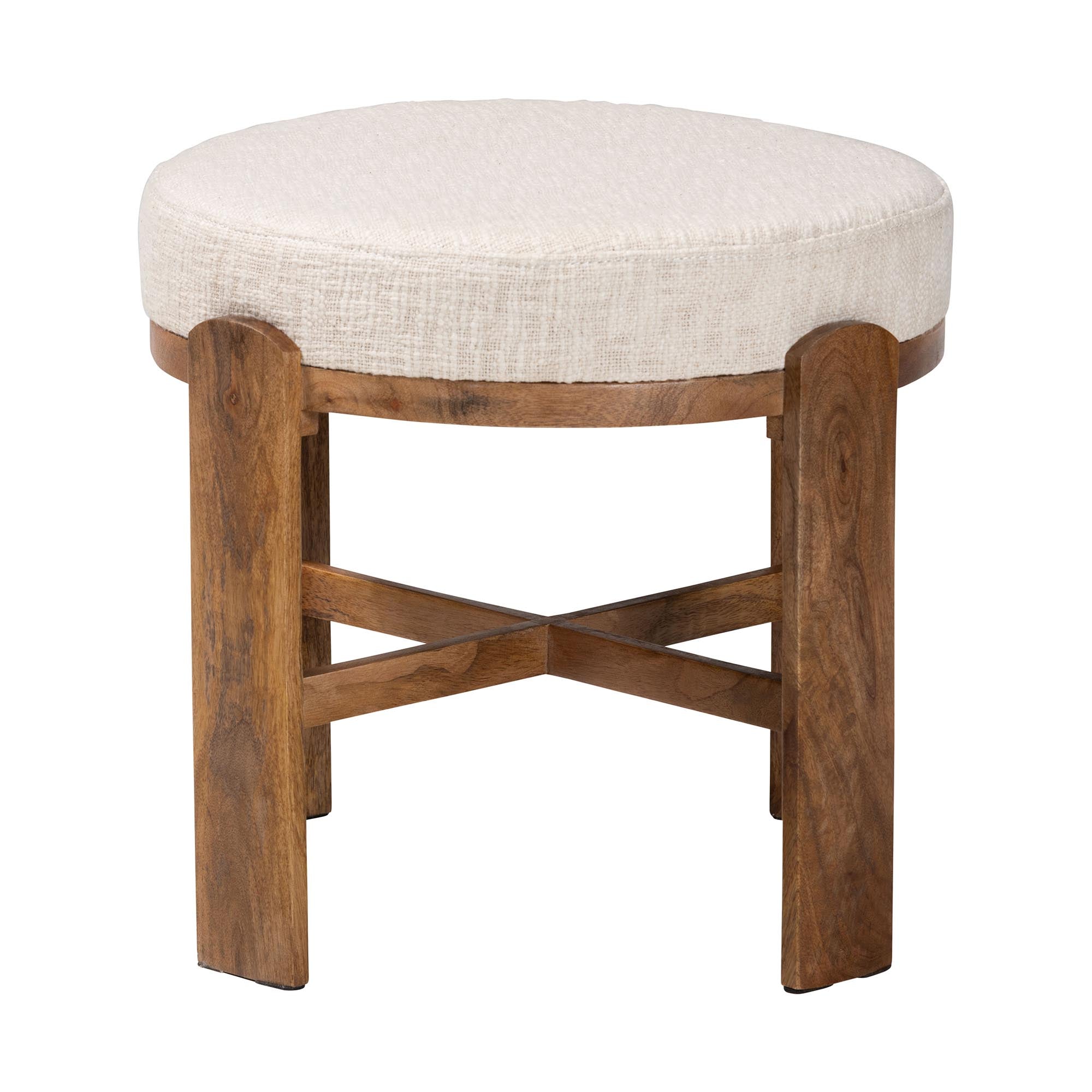 Whitfield Round Fabric Ottoman