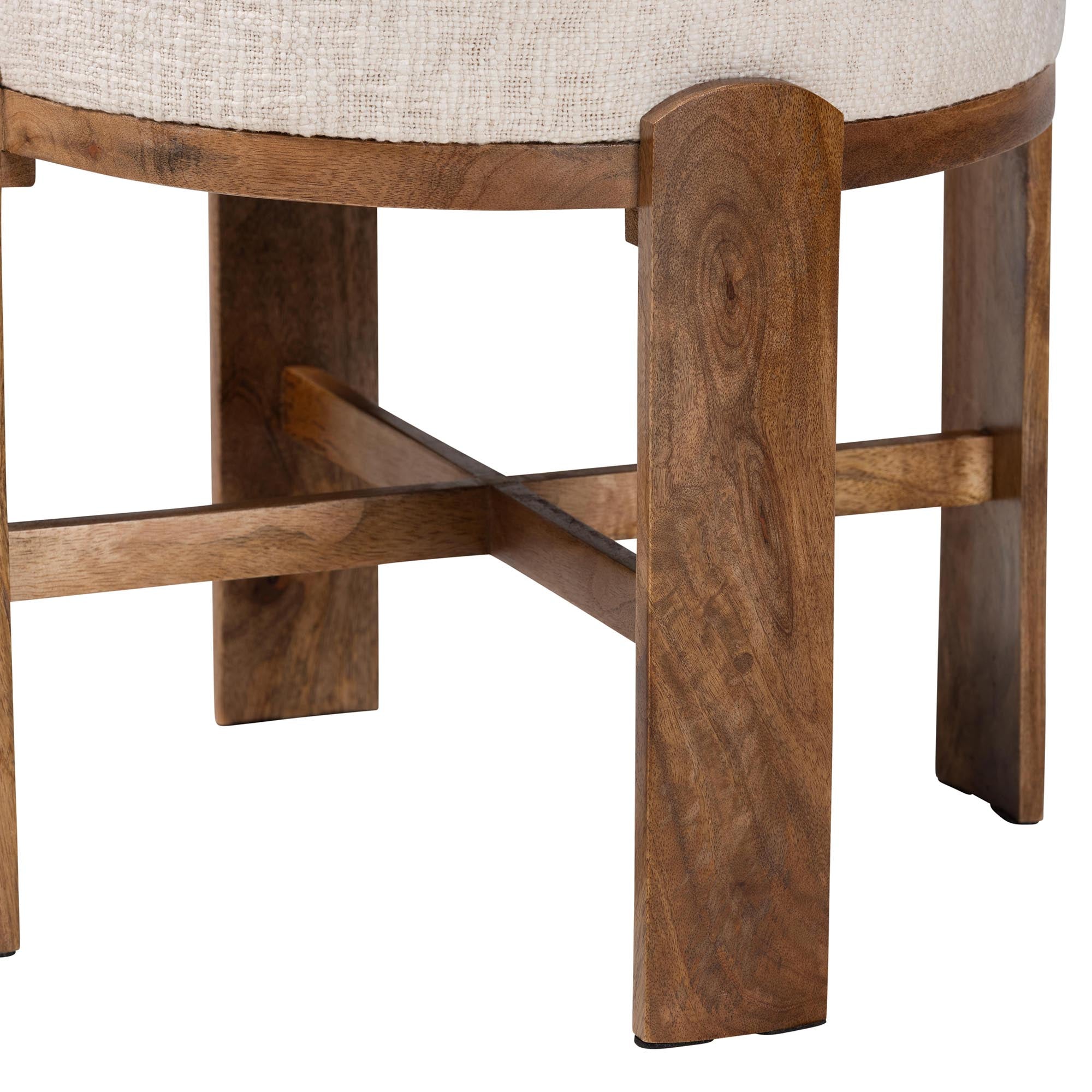 Whitfield Round Fabric Ottoman