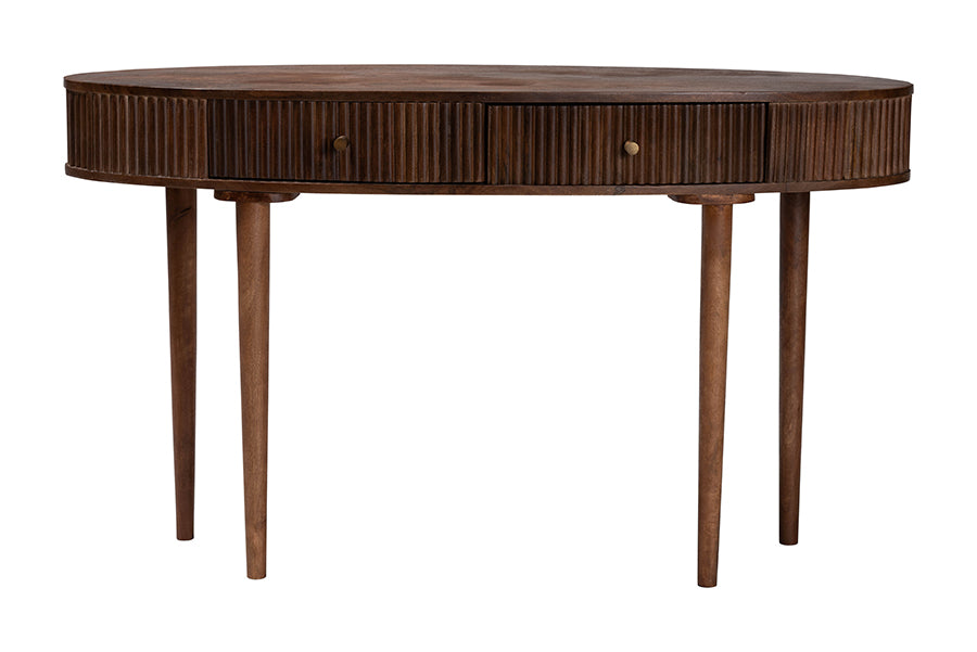 Linore Fluted Wood Console Table