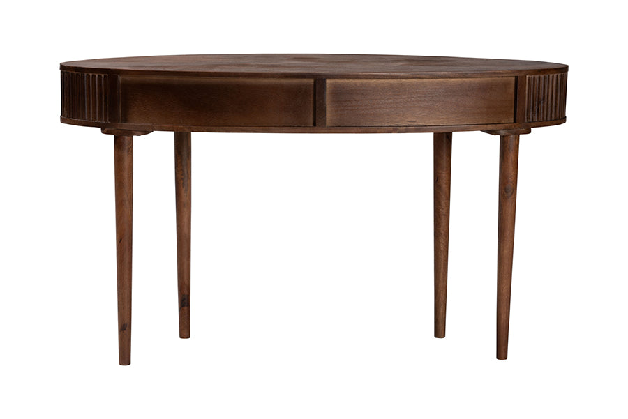 Linore Fluted Wood Console Table