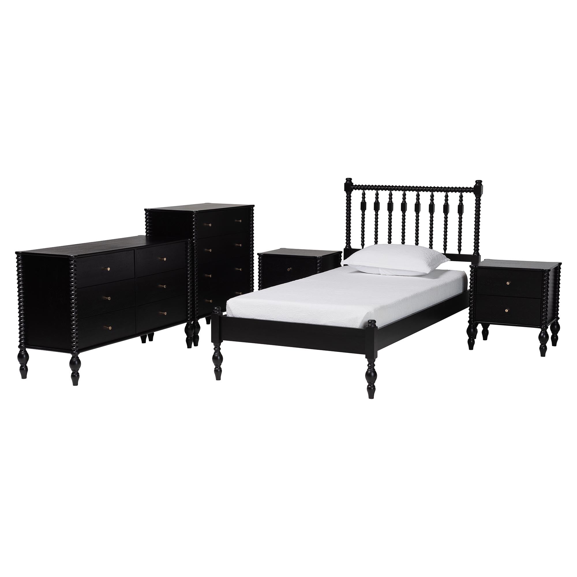 Callison Spindle 5-Piece Bedroom Set