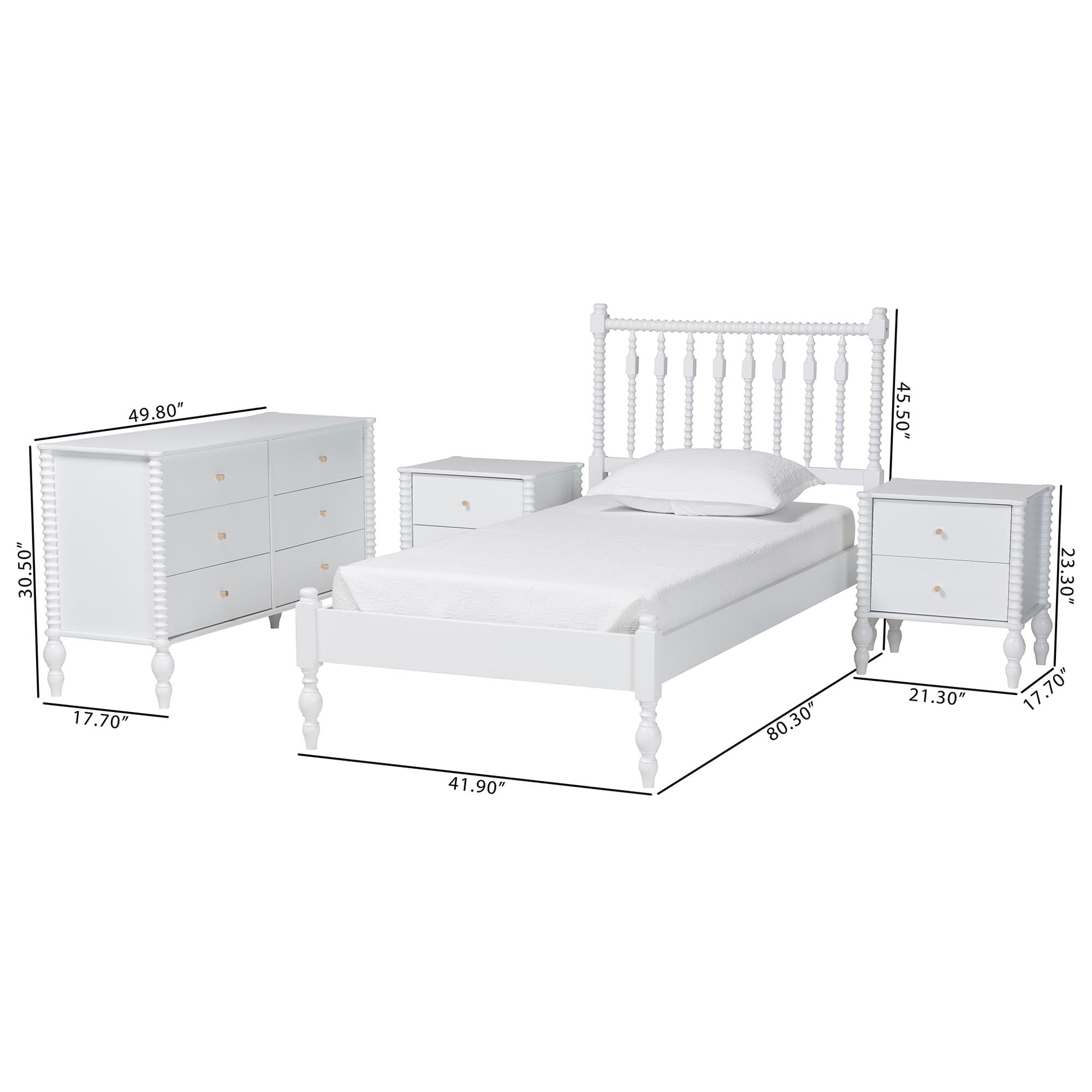 Callison Spindle 4-Piece Bedroom Set