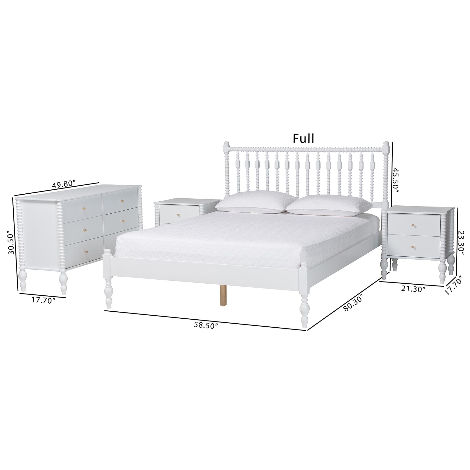 Callison Spindle 4-Piece Bedroom Set