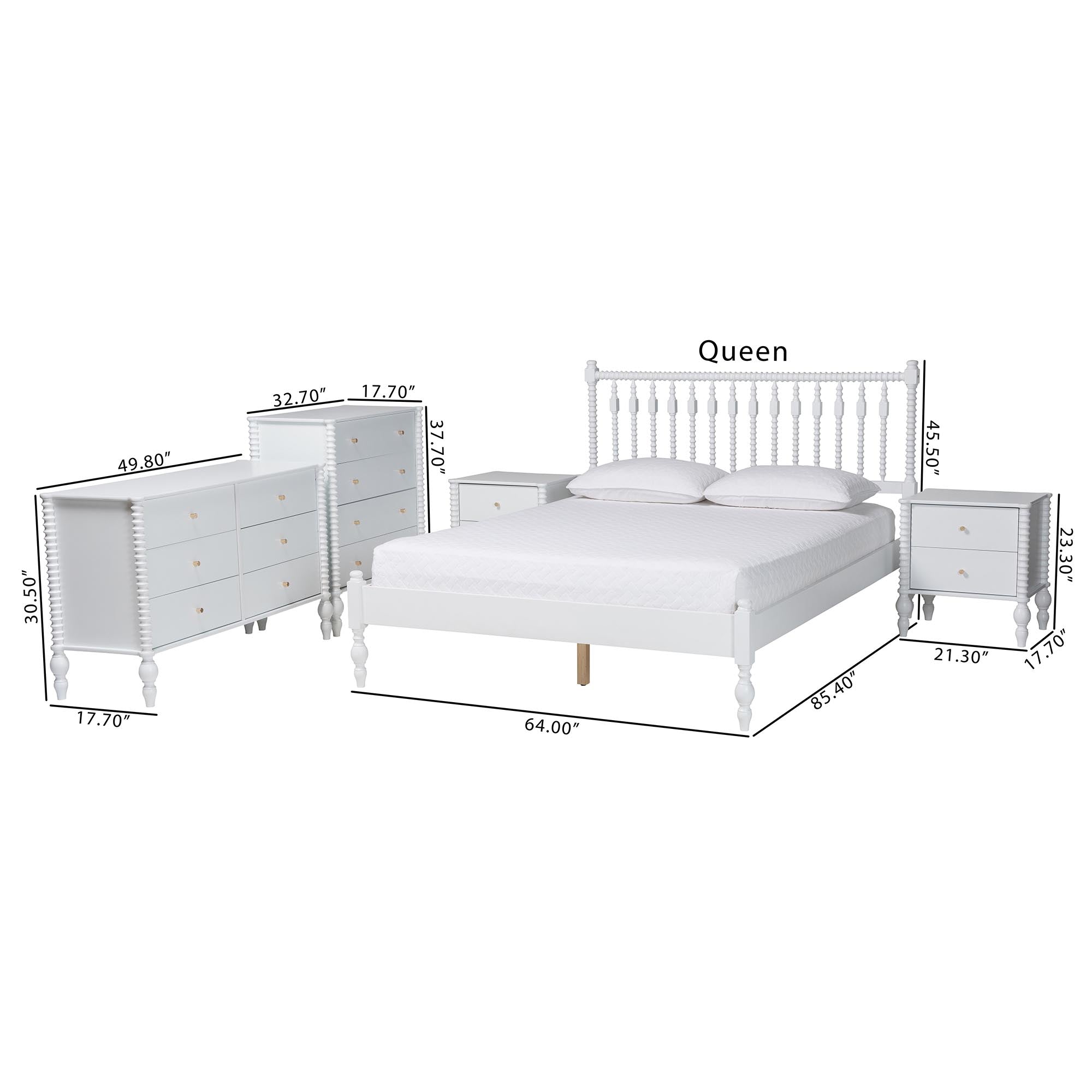 Callison Spindle 5-Piece Bedroom Set