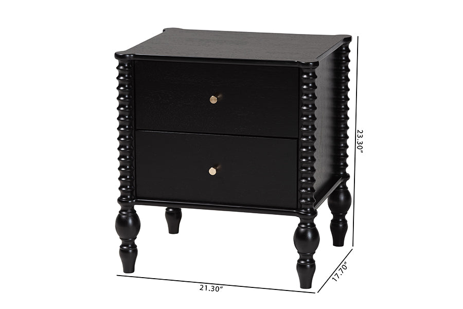 Callison Spindle 2-Drawer Nightstand