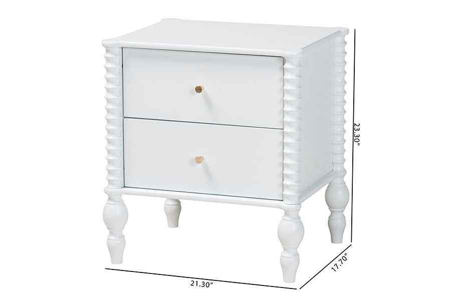 Callison Spindle 2-Drawer Nightstand