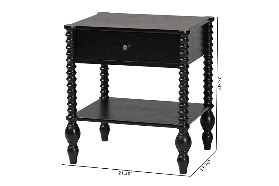 Callison Spindle 1-Drawer Nightstand