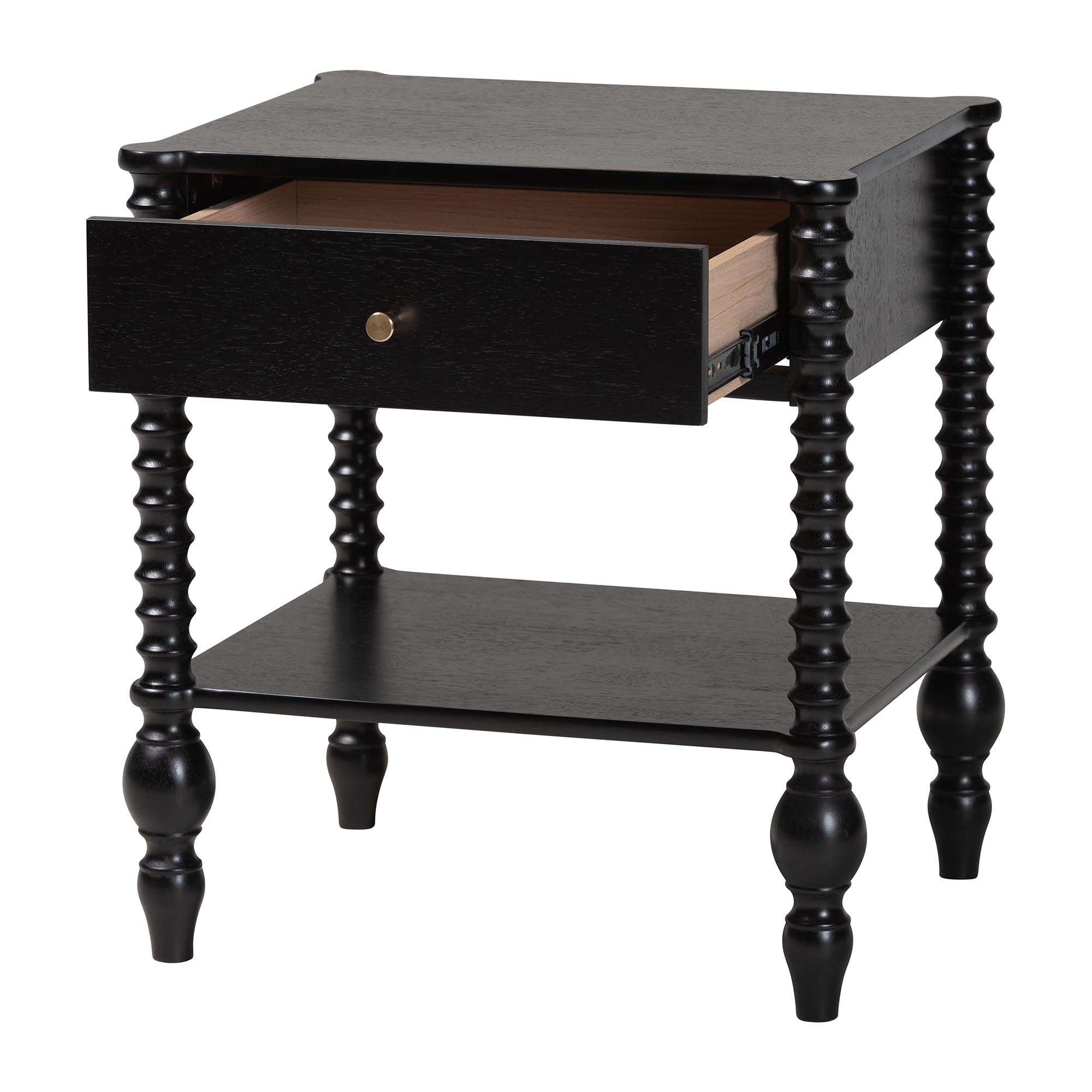 Callison Spindle 1-Drawer Nightstand