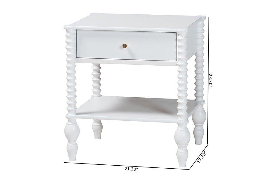 Callison Spindle 1-Drawer Nightstand