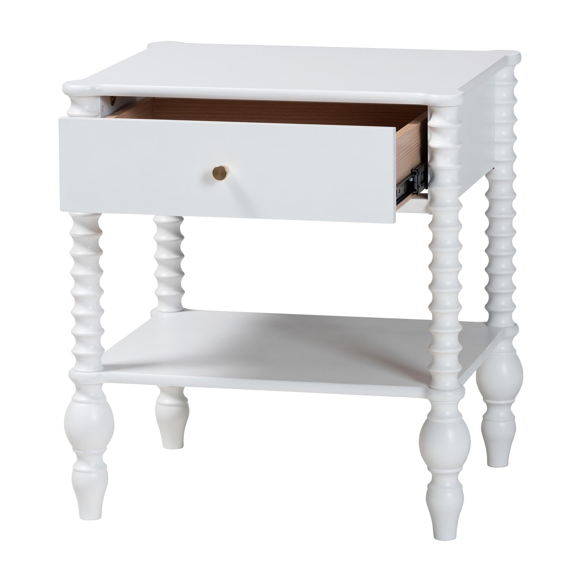 Callison Spindle 1-Drawer Nightstand