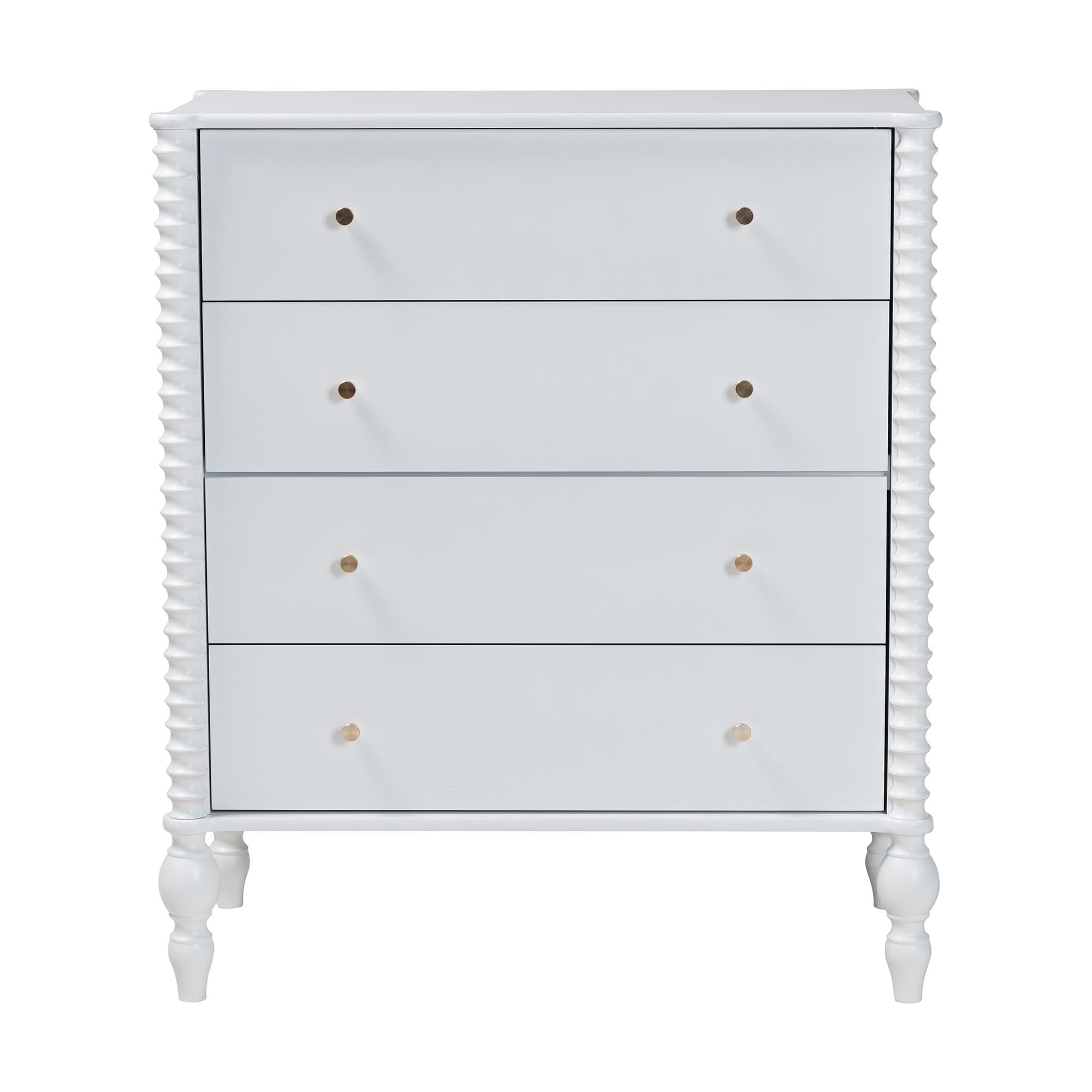 Callison Spindle Chest 4-Drawer Farmhouse Vertical Cabinet