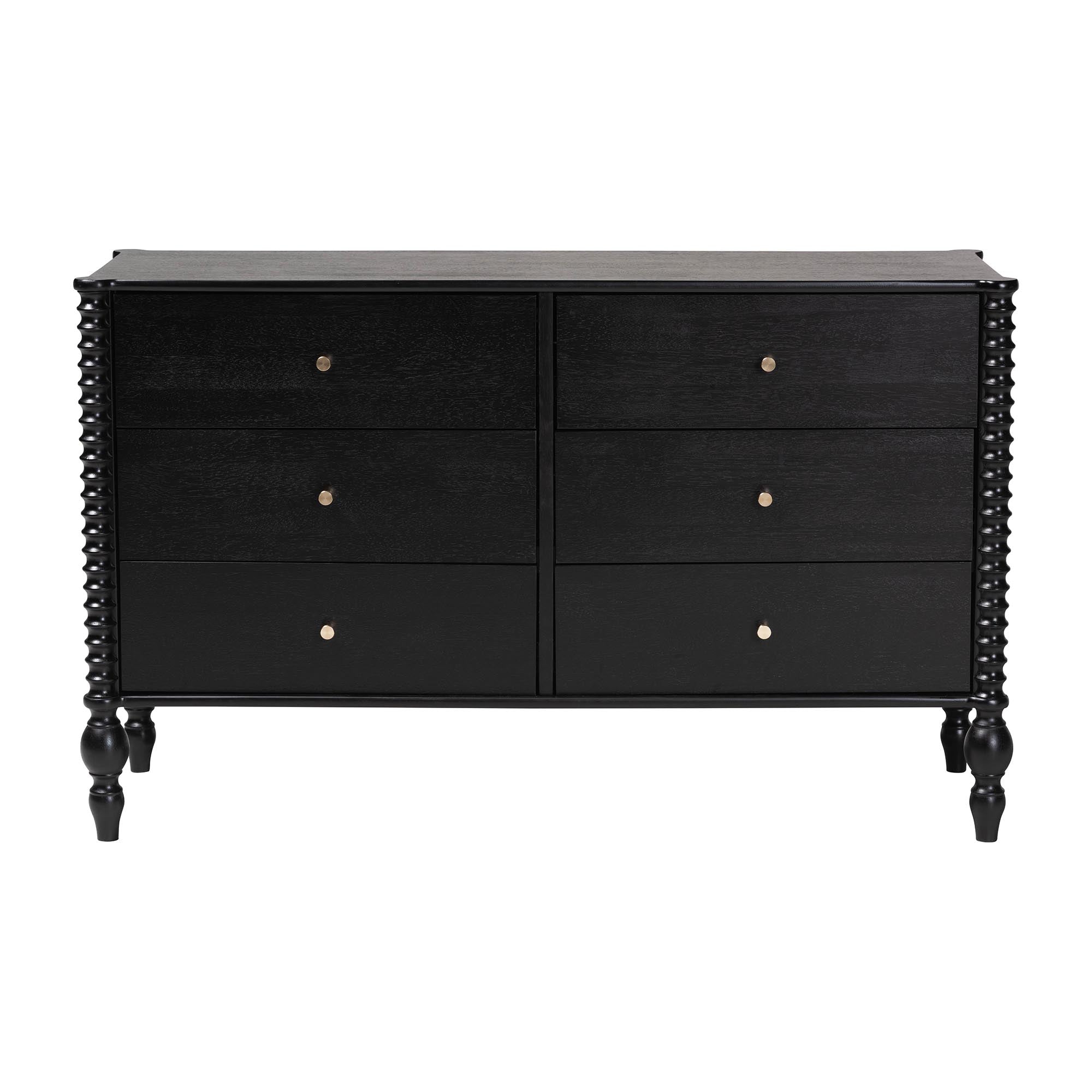 Callison Spindle Dresser 6-Drawer Farmhouse Horizontal Cabinet