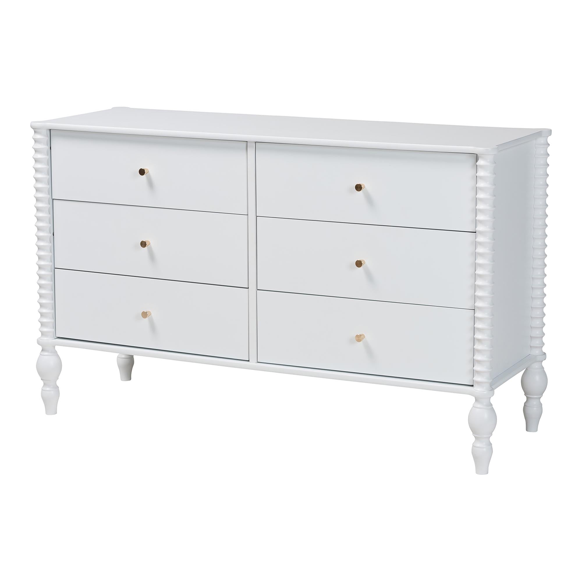 Callison Spindle Dresser 6-Drawer Farmhouse Horizontal Cabinet