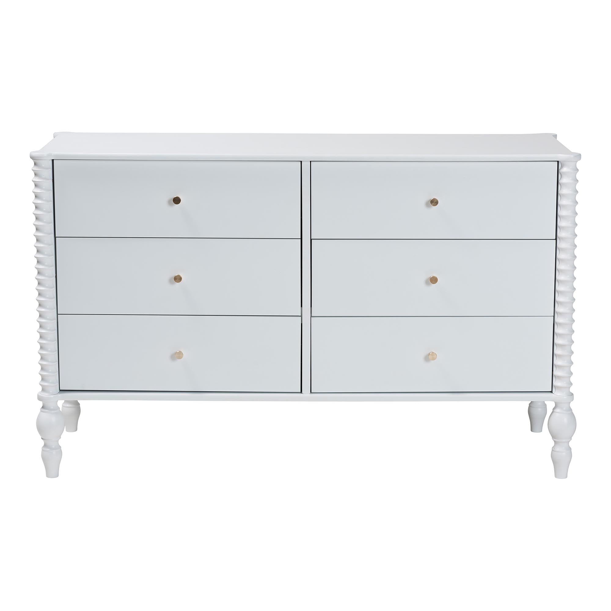 Callison Spindle Dresser 6-Drawer Farmhouse Horizontal Cabinet
