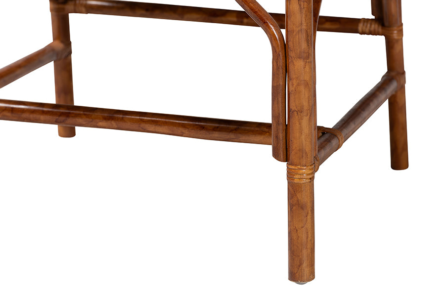 Bali & Pari Ramos Marbled Tortoise Rattan and Seagrass Armchair