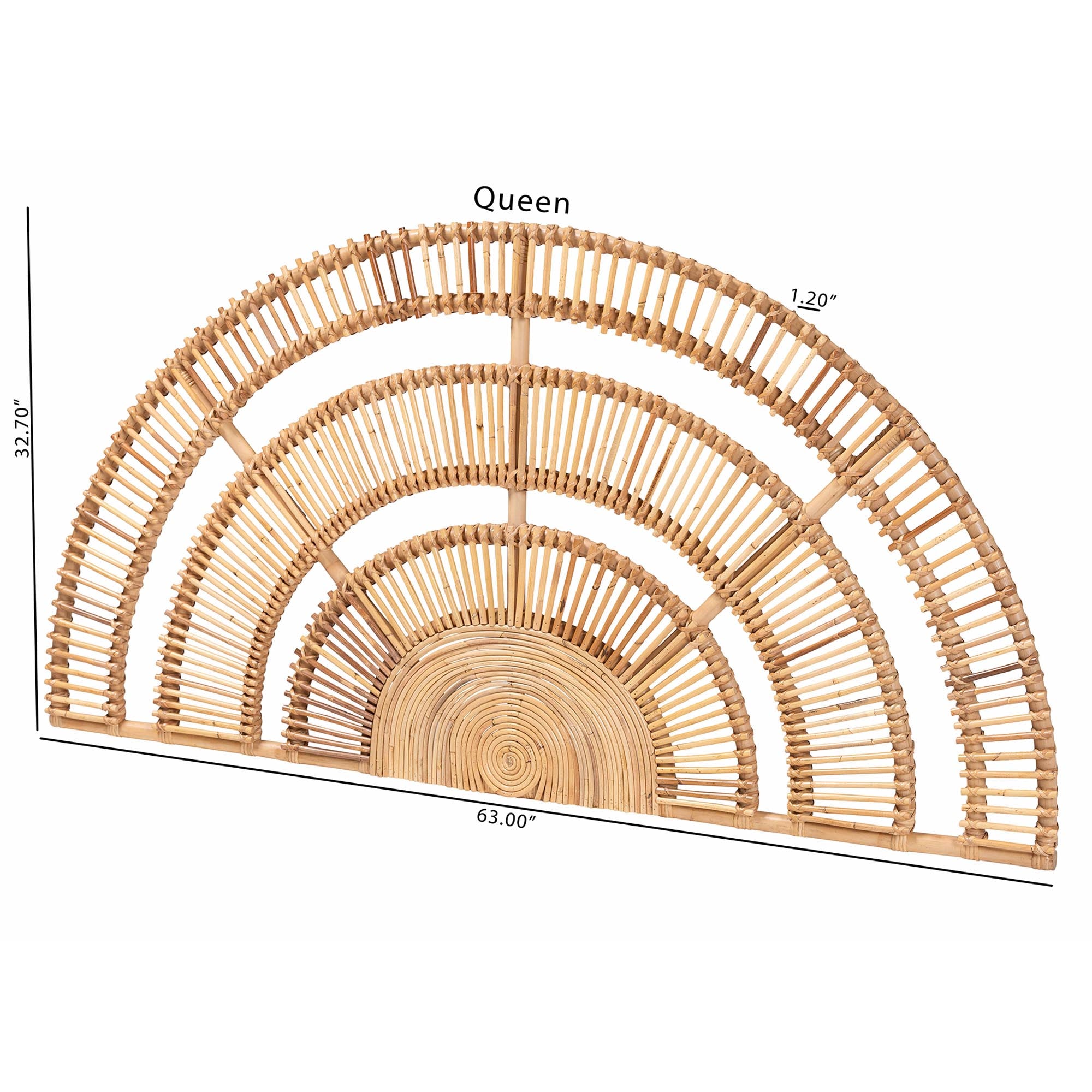 Bali & Pari Luna Rattan Headboard