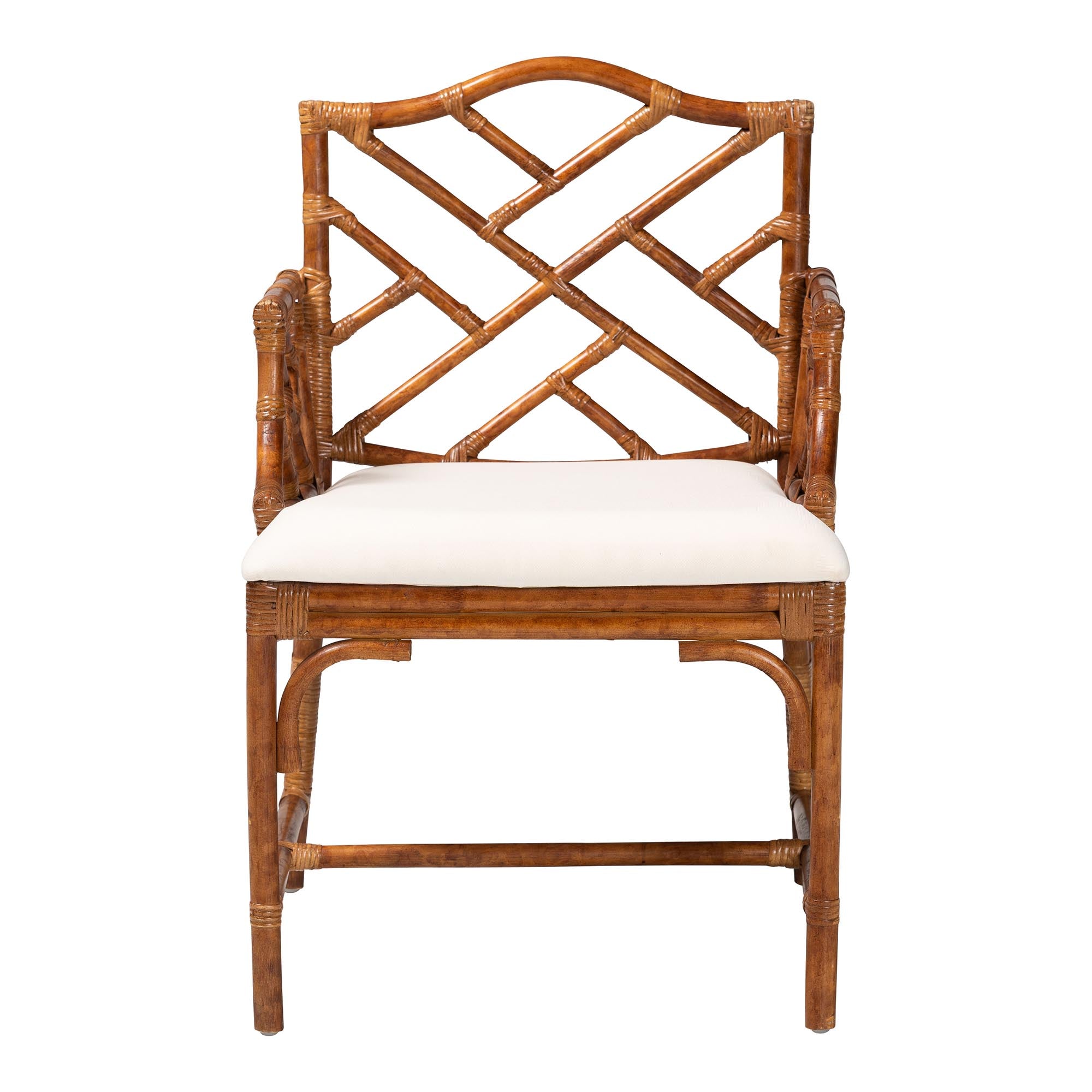 Bali & Pari Aella Marbled Tortoise Rattan Armchair