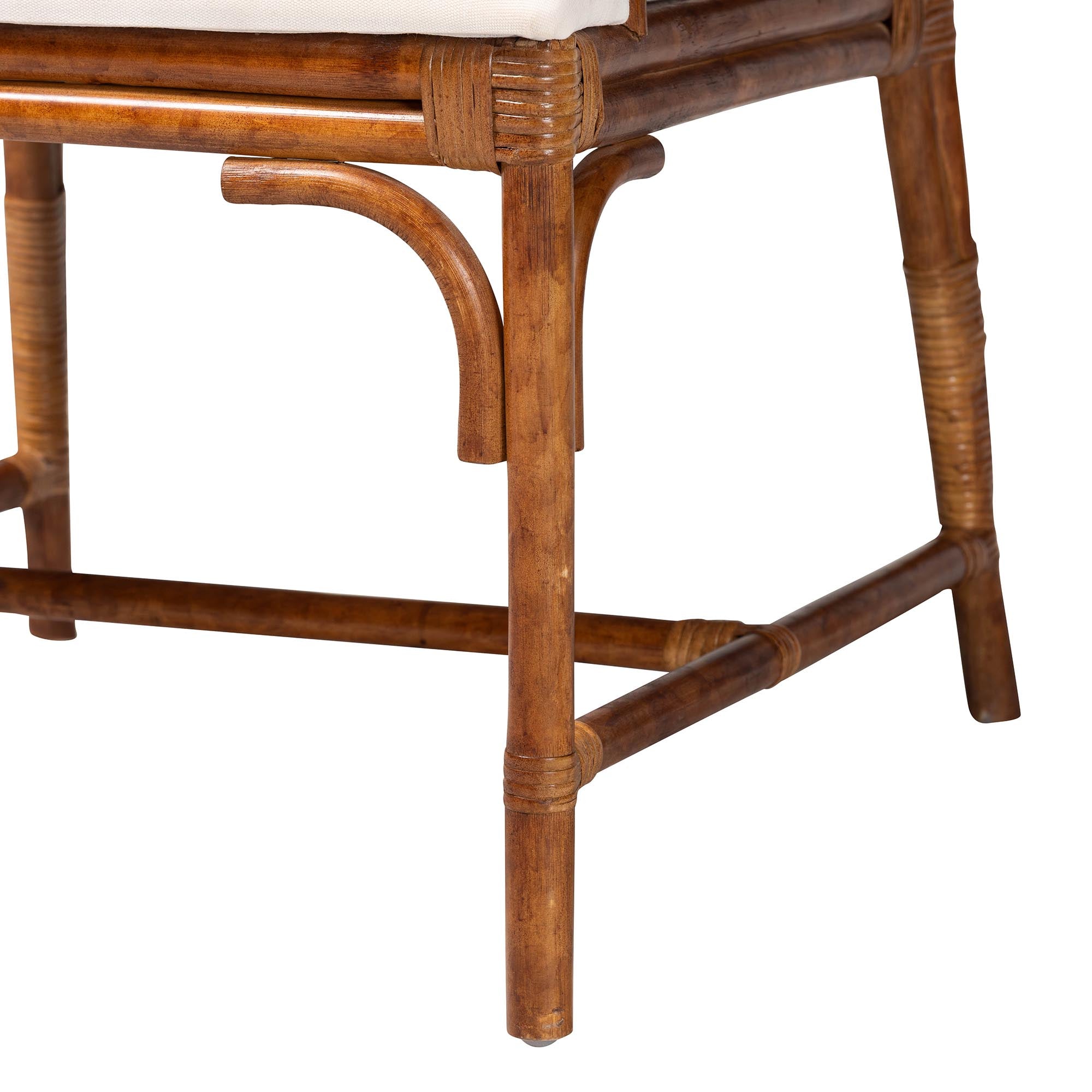 Bali & Pari Aella Marbled Tortoise Rattan Armchair