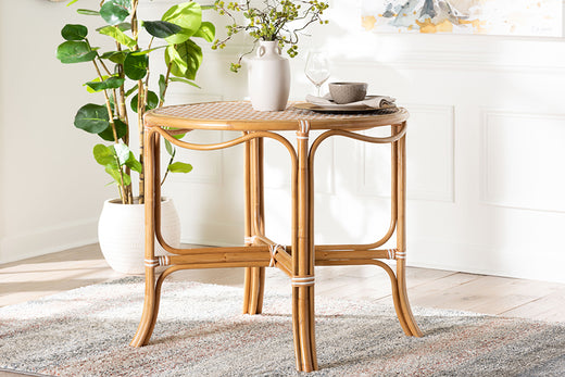Bali & Pari Mattie Rattan Round Bistro Dining Table