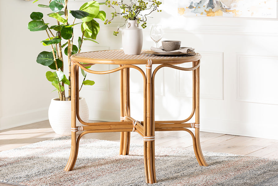 Bali & Pari Mattie Rattan Round Bistro Dining Table
