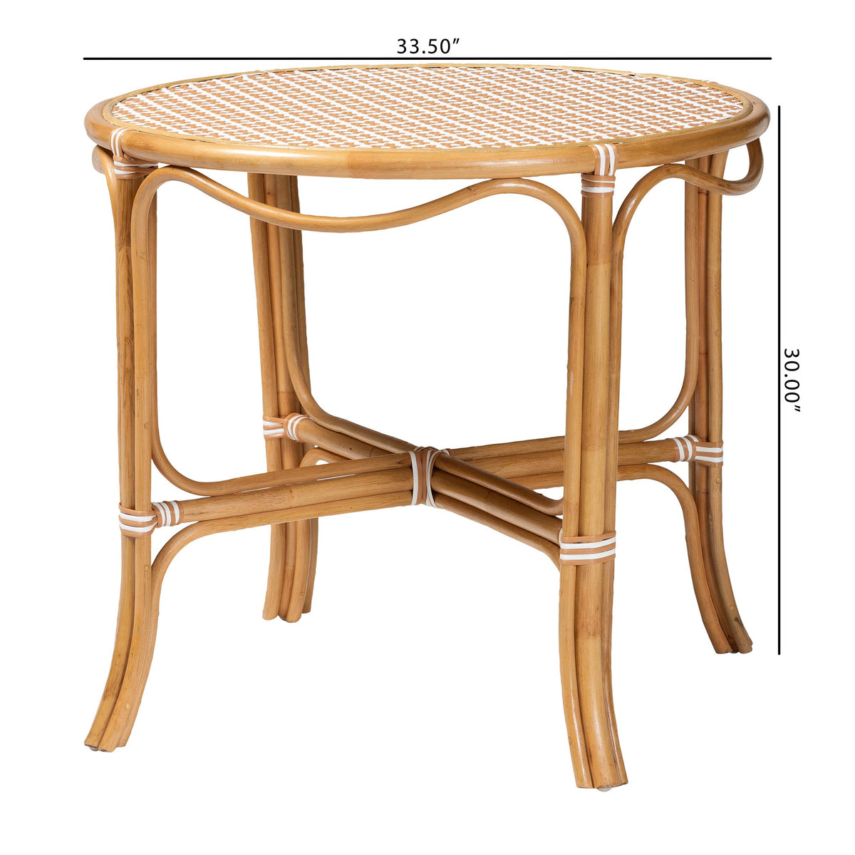 Bali & Pari Mattie Rattan Round Bistro Dining Table
