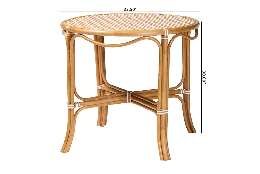 Bali & Pari Mattie Rattan Round Bistro Dining Table