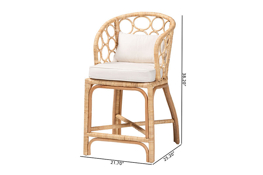 Bali & Pari Prisca Rattan Counter Stool