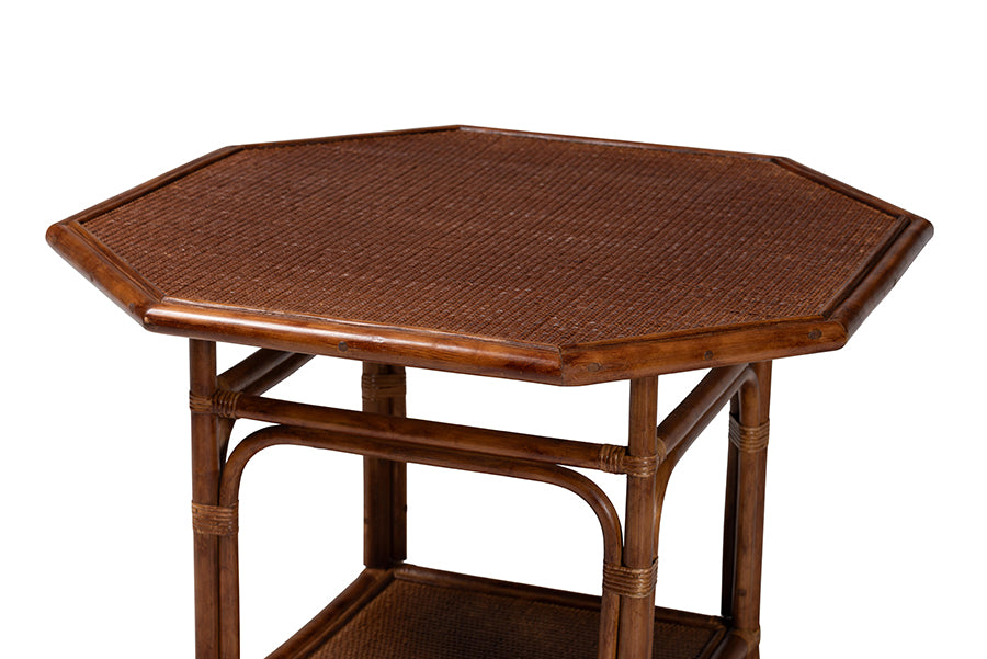 Bali & Pari Jayanti Marbled Tortoise Rattan Dining Table
