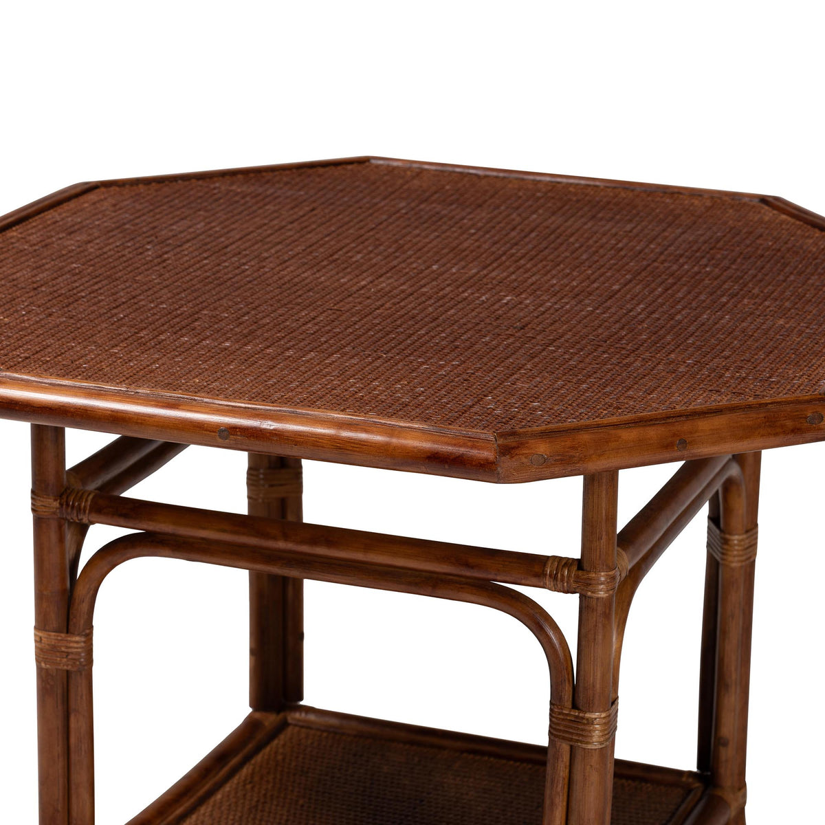 Bali & Pari Jayanti Marbled Tortoise Rattan Dining Table