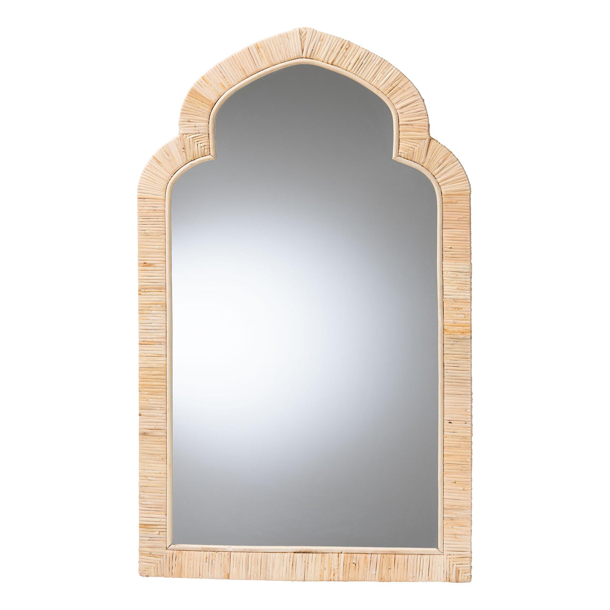 Bali & Pari Plautilla Rattan Arched Wall Mirror