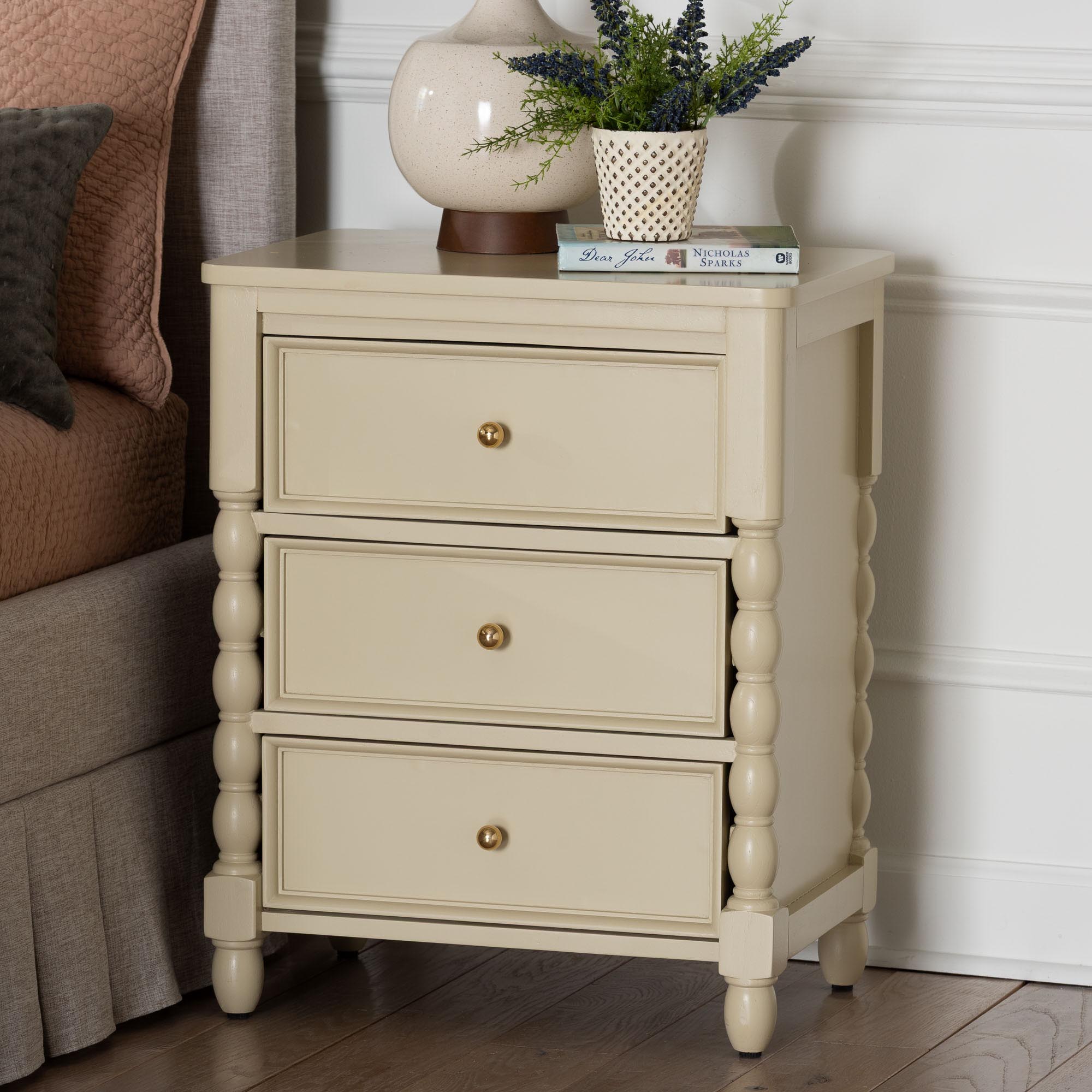 Bali & Pari Kyla 3-Drawer Nightstand