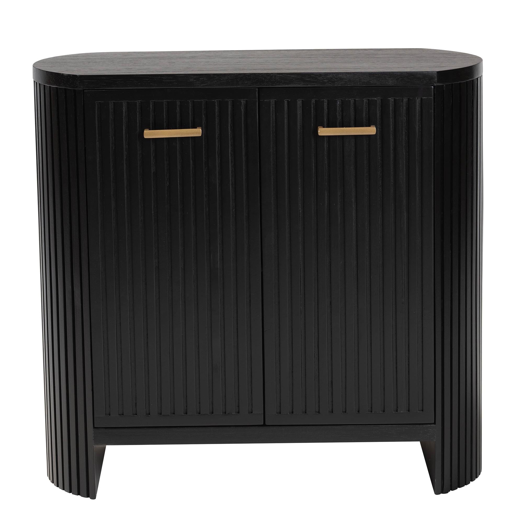 Bali & Pari Keshet Fluted Wood Storage Cabinet