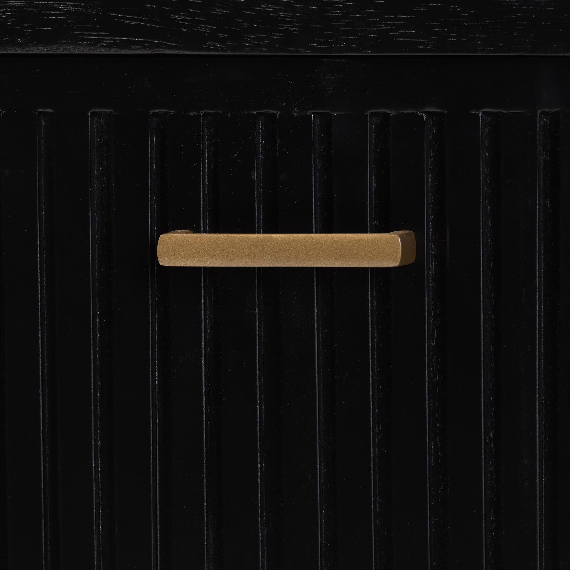 Bali & Pari Keshet Fluted Wood Storage Cabinet