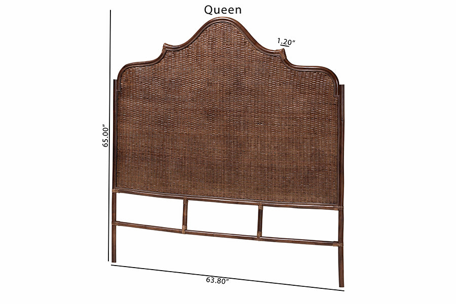 Bali & Pari Jaelle Rattan Standalone Headboard