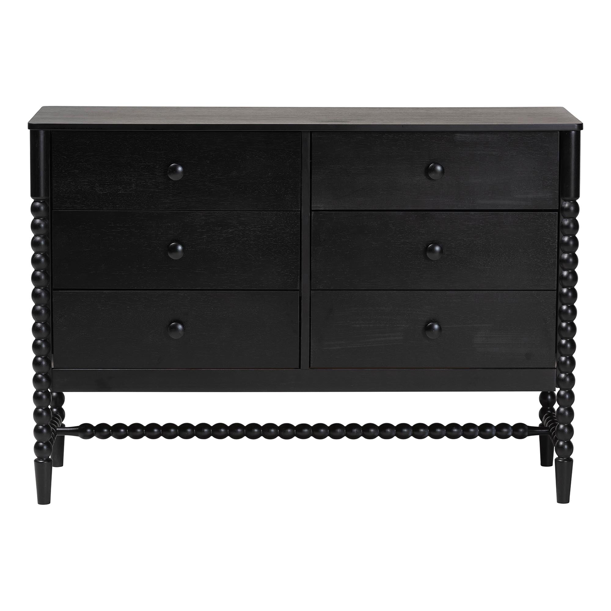 Brantley Spindle Dresser 6-Drawer Horizontal Storage Cabinet