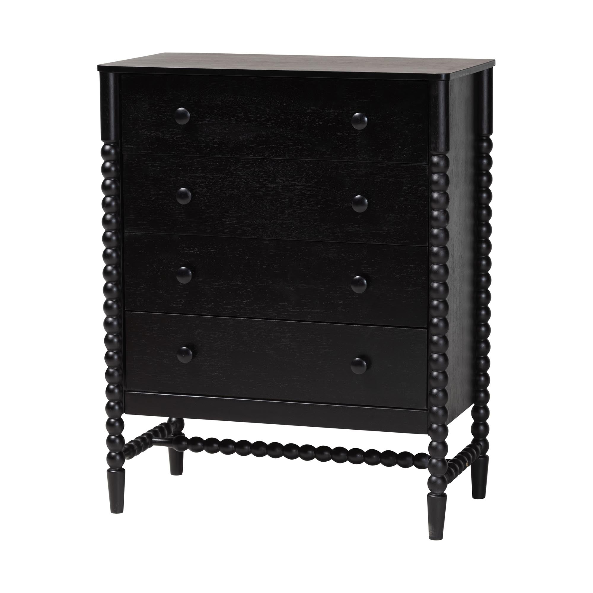 Brantley Spindle Chest 4-Drawer Vertical Storage Cabinet